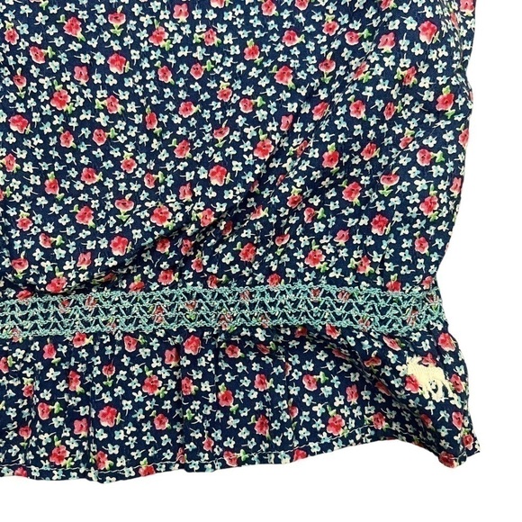 Abercrombie & Fitch Floral Peasant Prairie Style Lightweight Blouse Top Medium - Picture 3 of 7